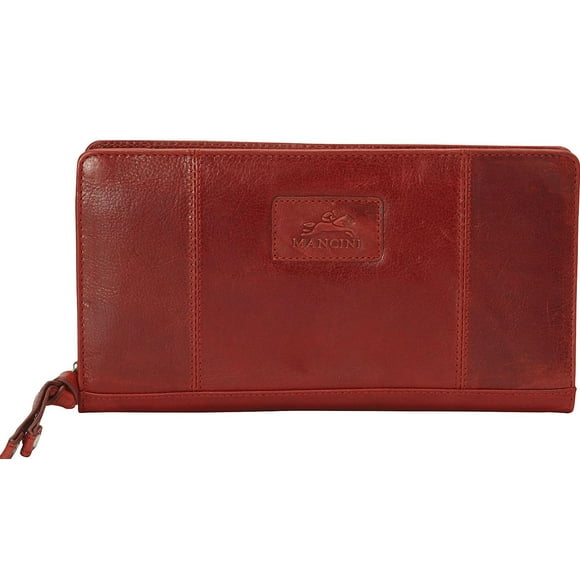 Mens RFID Wallet with Coin Pocket Mancini Leather Goods Manchester Collection 